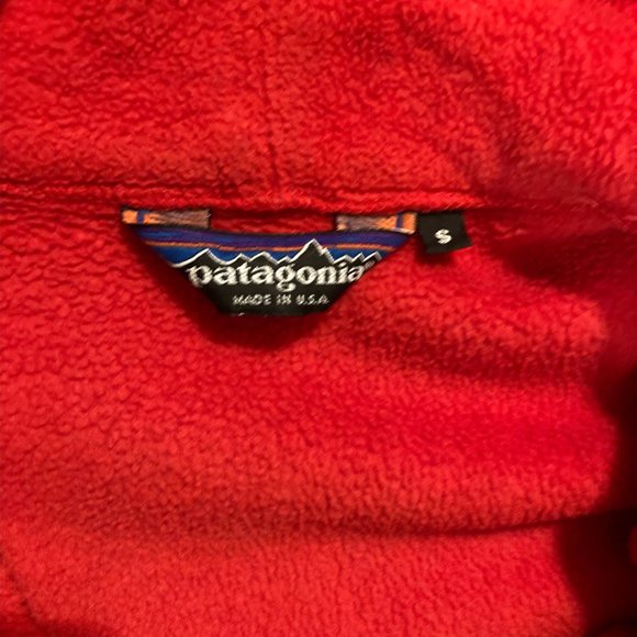Vintage Red Patagonia Zip-up Fleece Jacket - Picture 2 of 2